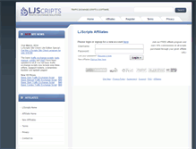 Tablet Screenshot of affiliates.ljscripts.com